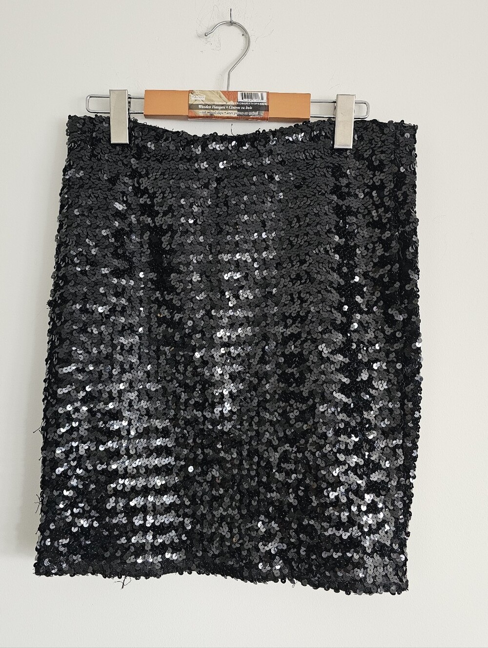 Black Sequin Mini Skirt - Sleek Party Pencil